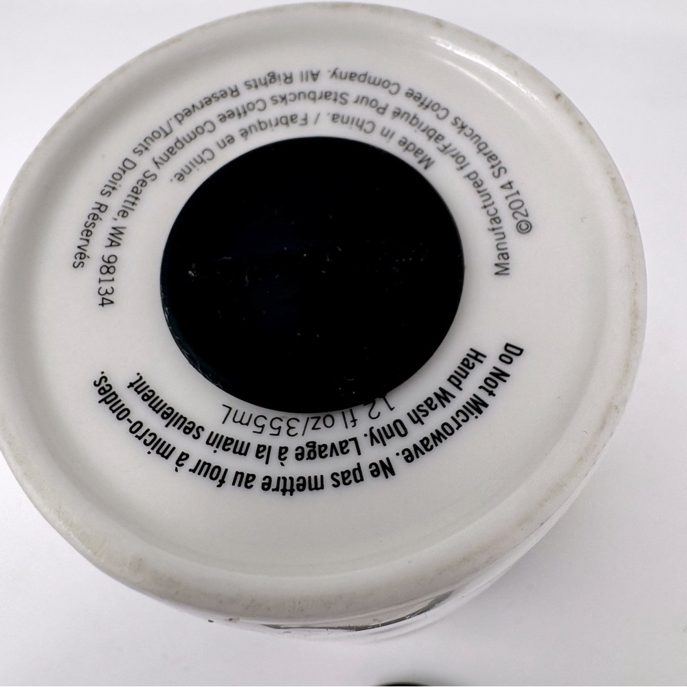 Starbucks Band of Outsiders RAINBOW DRIP Ceramic Travel Mug limited edition 12oz - Picture 6 of 6